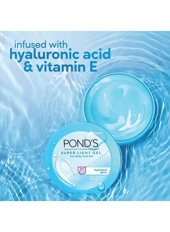 بوندز مرطب الوجه الخفيف للغاية والخالي من الزيوت من بوندز، 49 غرام، مع حمض الهيالورونيك وفيتامين E لبشرة نضرة ومتألقة وترطيب يدوم 24 ساعة - للاستخدام اليومي (عبوة من قطعتين) - Image 2